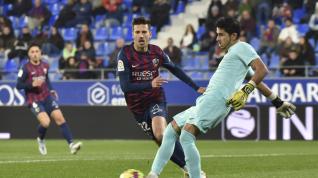 El Huesca ganó en su último partido como local al Andorra.