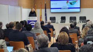 La consejera de Economía, Planificación y Empleo, Marta Gastón, ha clausurado este lunes la jornada “Economía Circular y Sostenibilidad en Aragón.
