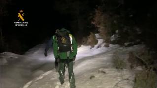 Rescate nocturno de un ciclista en el Pirineo