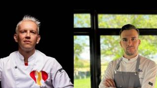 Los cocineros Toño Rodríguez y Christian Mor, del restaurante La Era de los Nogales,