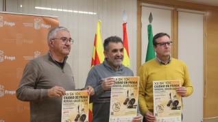 Juan Carlos Longán, Santiago Burgos y Jordi Esteve, en la presentación de la prueba.