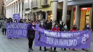 Participantes en la celebración del Día de la Mujer, el año pasado en Barbastro.