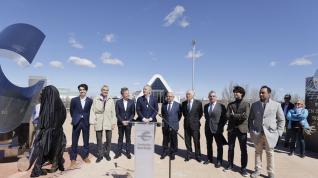 Inauguración del monumento escultórico a Einstein