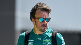 Fernando Alonso, en los entrenamientos del Gran Premio de Arabia Saudí