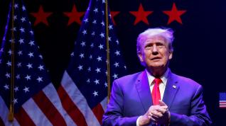 FILE PHOTO: Former U.S. President Trump holds a campaign rally in Davenport, Iowa