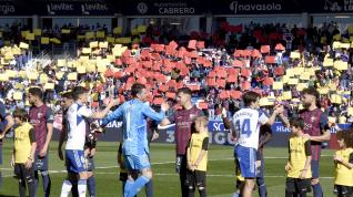 Partido entre la SD Huesca y el Real Zaragoza