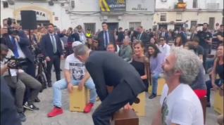 El Rey toca el cajón en el Congreso de la Lengua de Cádiz