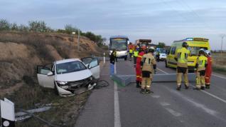 Accidente en la carretera N-122