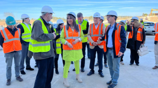 Repollés visita el avance de las obras del nuevo hospital de Alcañiz