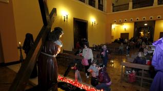El acto de las Tres Peticiones se traslada a la iglesia de la Merced tras décadas celebrándose en el templo de la plaza del Seminario -en la foto-.