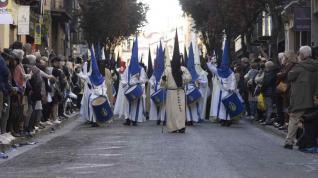 Procesión del Pregón de la Semana Santa en Zaragoza. Sábado de Pasión. gsc