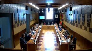 Pleno del Ayuntamiento de Huesca celebrado este miércoles 3 de mayo.