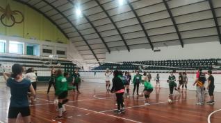Sesión de entrenamiento del CV Huesca.