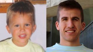 Jorge Lafuente en una imagen de niño y en la actualidad.