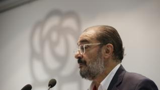 Foto del Comité Regional del PSOE Aragón en Zaragoza, con la intervención de Javier Lambán