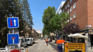 La segunda fase de obras de renovación de tuberías en la calle Pedro Cerbuna comienza este lunes