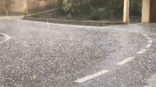 Vídeo: tremenda granizada en la localidad turolense Villarroya de los Pinares