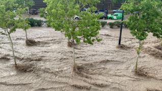 Gran tormenta en Zaragoza