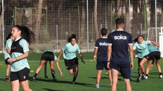 El primer equipo femenino de la SD Huesca se encuentra en plena pretemporada.
