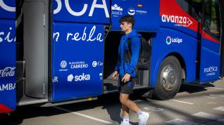 Javi Mier es una de las novedades en el once del Huesca ante el Villarreal B.