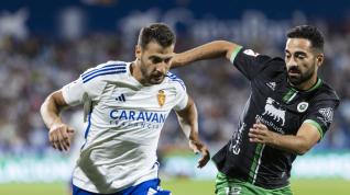 Sinan Bakis, durante el Real Zaragoza-Racing de este viernes.