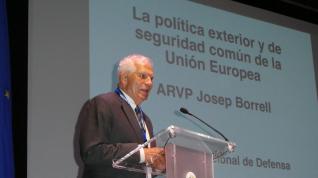 Josep Borrell, durante la inauguración del XXX Curso Internacional de Defensa, que se celebra en Jaca.