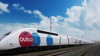 Tren de de alta velocidad de la compañía francesa Ouigo.