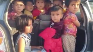 25 niños dentro del coche de una profesora de un jardín de infancia