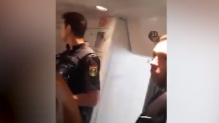 Óscar Puente en un vídeo del altercado compartido en redes sociales