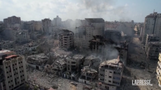 Gaza, i bombardamenti di Israele visti dal drone