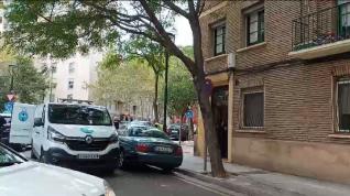 Retirada del cadáver del vecino de Zaragoza