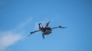 DEMOSTRACION DE DRONES EN EL PARKING SUR DE ZARAGOZA 27-10-2023 FOTO FRANCISCO JIMENEZ[[[FOTOGRAFOS]]]