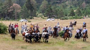 Encierro a caballo en Griego