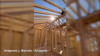 Proceso de construcción de una promoción de viviendas novedosa en Biescas