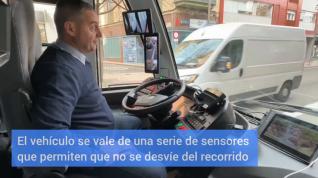 En vídeo: así es el bus autónomo que se prueba en Zaragoza