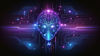 Una representación de la inteligencia artificial generada por inteligencia artificial