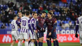 El Huesca se impuso por 3-2 en la última visita del Valladolid a El Alcoraz.