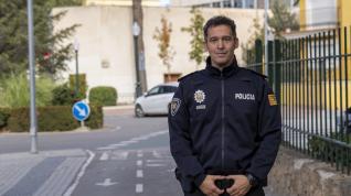 Javier Fuertes, policía local de Teruel que ha recibido en Madrid la Medalla de Oro de la Educación Vial en los VIII Premios Nacionales de Seguridad Vial