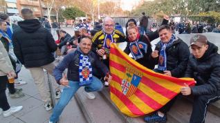 Partido Espanyol-Real Zaragoza, jornada 19 de Segunda División: ambiente  en Cornellá