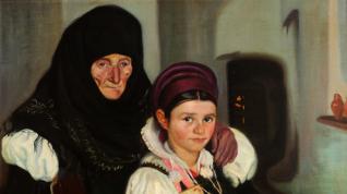Una de las obras más conocidas de Justo Gil Bergasa: 'La abuela y la nieta (Las chesas)', 1912.