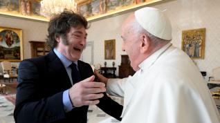 El Papa Francisco con Milei