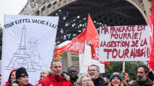 Protestas Torre Eiffel de París