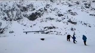 Así ha sido la llegada del helicóptero de rescate al Pirineo