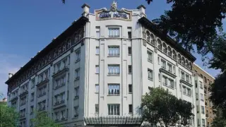 Fachada del Gran Hotel de Zaragoza