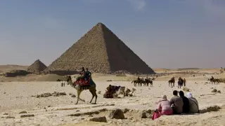 Imagen de la zona de las pirámides en Egipto.