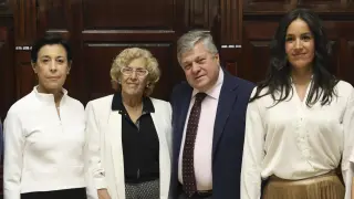 Los padres de Leopoldo López, Manuela Carmena y Begoña Villacís.
