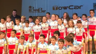 Componentes de la categoría base de la Escuela Ciclista Zaragoza