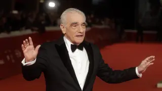El cineasta estadounidense Martin Scorsese a su llegada al festival de cine de Roma.