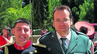 Los guardias civiles asesinados Víctor Romero y Víctor Caballero.