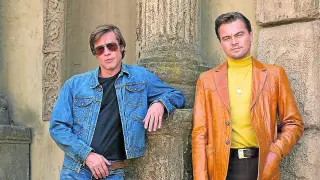 'ÉRASE UNA VEZ EN HOLLYWOOD'. Lo nuevo de Tarantino con Brad Pitt izquierda y Leonardo di Caprio.